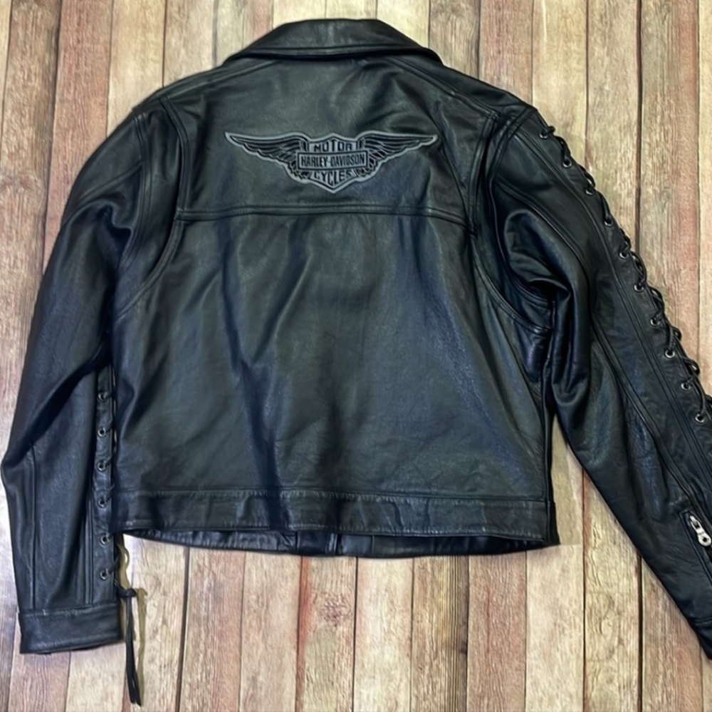 Harley-Davidso Riding Leather Jacket - Picture 5 of 11
